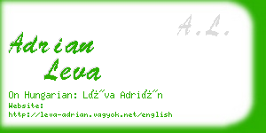 adrian leva business card